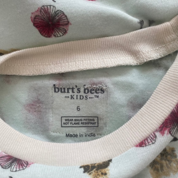 Burts Bees Kids 2 Mint Novelty Print Two Piece Set - Picture 4 of 4